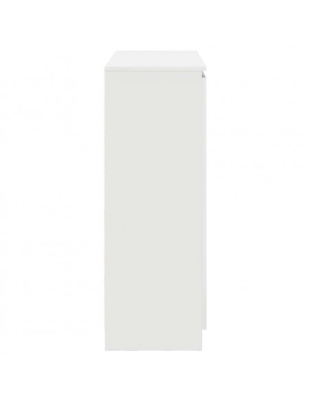 Credenza con Cassetti Bianco 100,5x35x98,5 cm Legno Multistrato