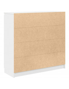 Credenza con Cassetti Bianco 100,5x35x98,5 cm Legno Multistrato 2