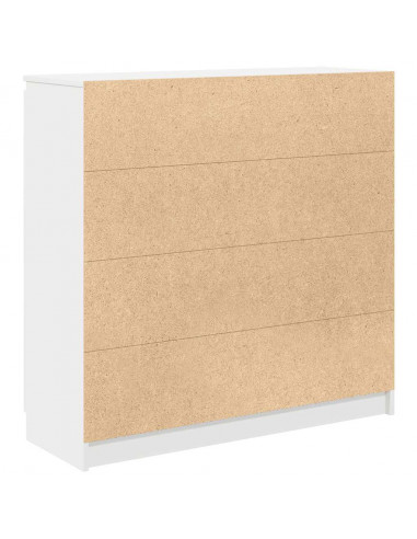 Credenza con Cassetti Bianco 100,5x35x98,5 cm Legno Multistrato