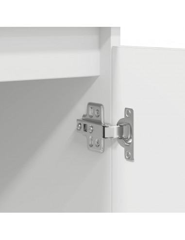 Credenza con Cassetti Bianco 100,5x35x98,5 cm Legno Multistrato