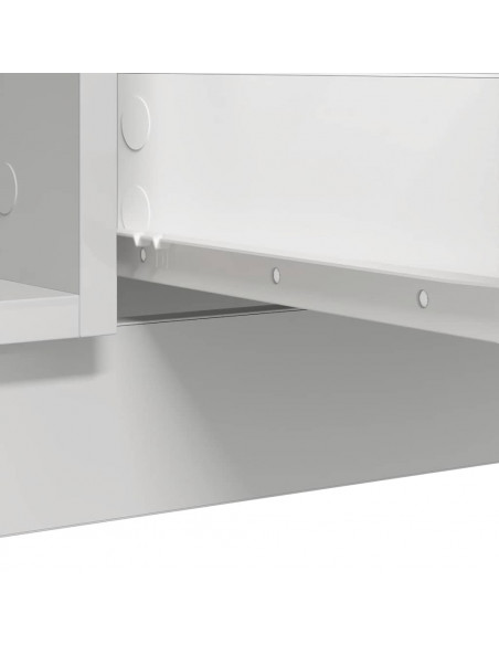 Credenza con Cassetti Bianco 100,5x35x98,5 cm Legno Multistrato