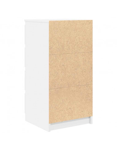Credenza con Cassetti Bianco 37,5x35x99 cm in Legno Multistrato