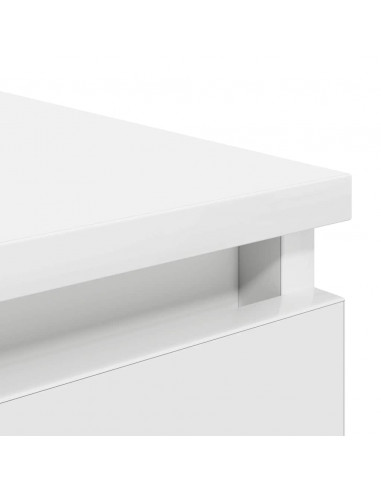 Credenza con Cassetti Bianco 37,5x35x99 cm in Legno Multistrato