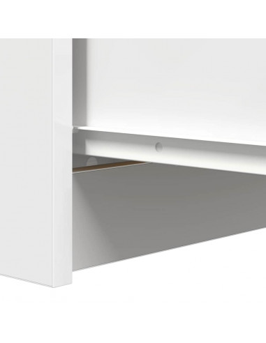 Credenza con Cassetti Bianco 37,5x35x99 cm in Legno Multistrato