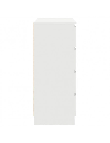 Credenza con Cassetti Bianco 71x35x84 cm in Legno Multistrato