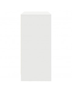 Credenza con Cassetti e Ante Bianco 70,5x34x74,5 cm