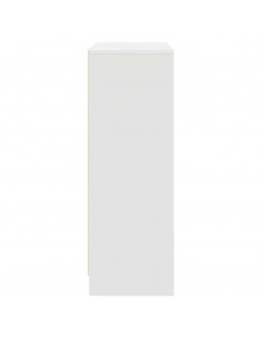 Credenza con Cassetti e Ante Bianco 73x31x90 cm