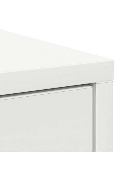 Credenza con Cassetti e Ante Bianco 73x31x90 cm