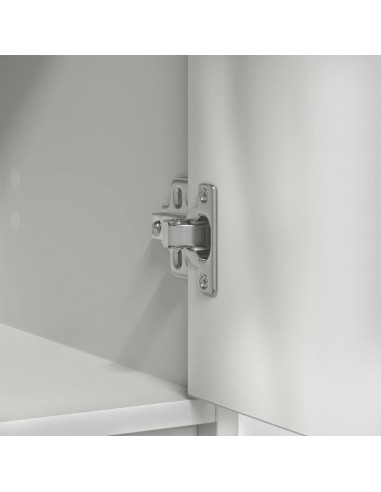 Credenza con Cassetti e Ante Bianco 73x31x90 cm