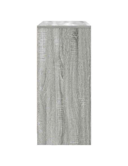 Credenza con Cassetti e Ante Grigio Sonoma 70,5x34x74,5 cm