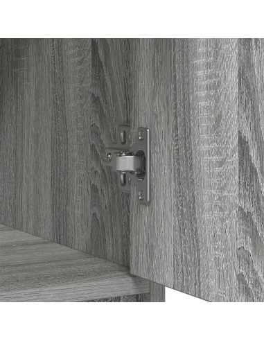 Credenza con Cassetti e Ante Grigio Sonoma 70,5x34x74,5 cm