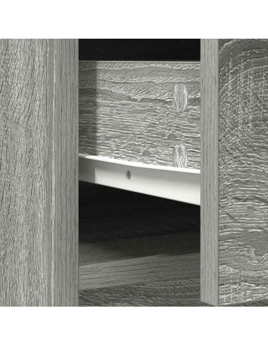 Credenza con Cassetti e Ante Grigio Sonoma 70,5x34x74,5 cm