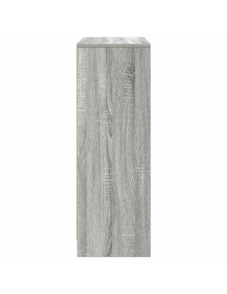 Credenza con Cassetti e Ante Grigio Sonoma 73x31x90 cm