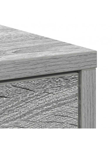 Credenza con Cassetti e Ante Grigio Sonoma 73x31x90 cm