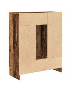 Credenza con Cassetti e Ante Legno Antico 73x31x90 cm 2
