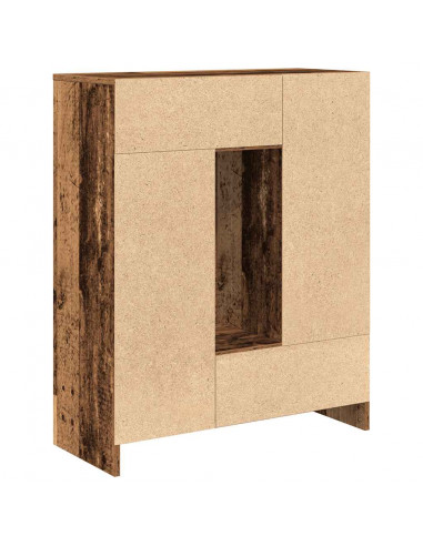 Credenza con Cassetti e Ante Legno Antico 73x31x90 cm