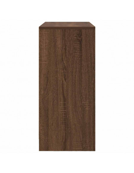 Credenza con Cassetti e Ante Rovere Marrone 70,5x34x74,5 cm