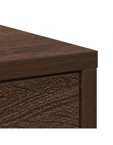 Credenza con Cassetti e Ante Rovere Marrone 70,5x34x74,5 cm