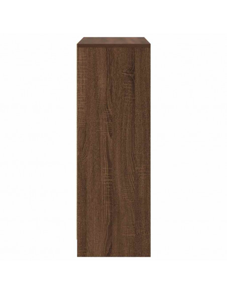 Credenza con Cassetti e Ante Rovere Marrone 73x31x90 cm