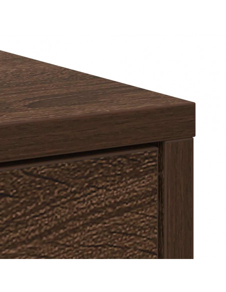 Credenza con Cassetti e Ante Rovere Marrone 73x31x90 cm