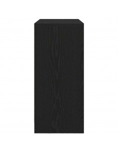 Credenza con Cassetti e Ante Rovere Nero 70,5x34x74,5 cm