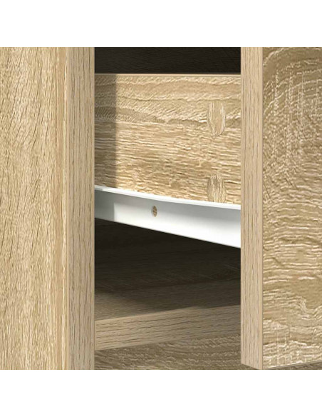 Credenza con Cassetti e Ante Rovere Sonoma 73x31x90 cm