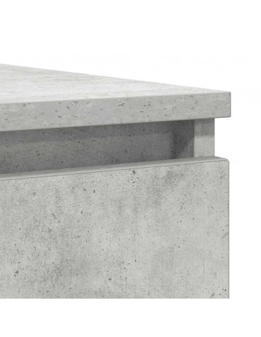 Credenza con Cassetti Grigio Cemento 100,5x35x76 cm Truciolato