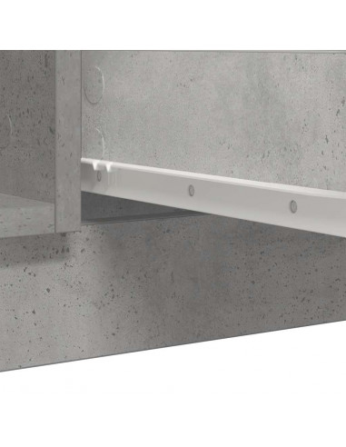 Credenza con Cassetti Grigio Cemento 100,5x35x98,5cm Truciolato