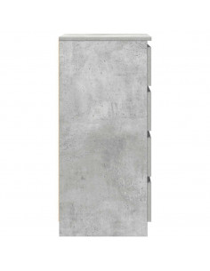 Credenza con Cassetti Grigio Cemento 37,5x35x99cm in Truciolato