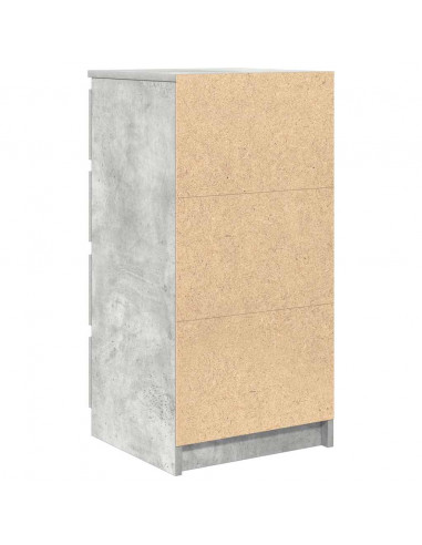 Credenza con Cassetti Grigio Cemento 37,5x35x99cm in Truciolato