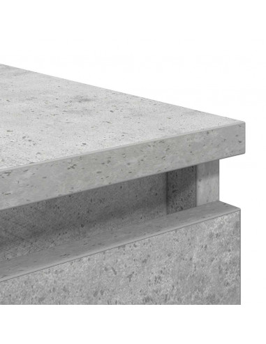 Credenza con Cassetti Grigio Cemento 37,5x35x99cm in Truciolato