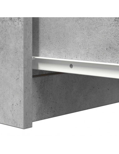 Credenza con Cassetti Grigio Cemento 37,5x35x99cm in Truciolato