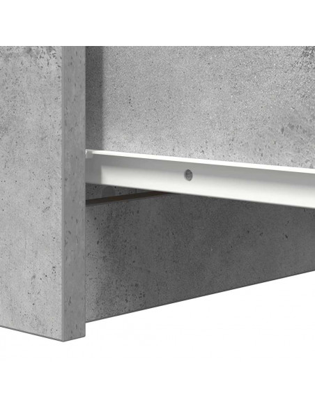 Credenza con Cassetti Grigio Cemento 37,5x35x99cm in Truciolato