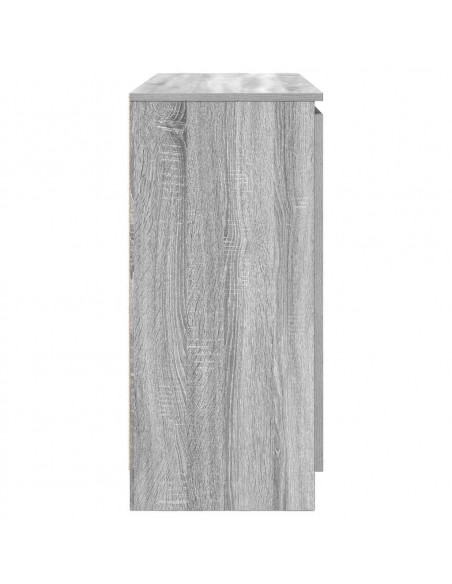 Credenza con Cassetti Grigio Sonoma 100,5x35x76cm in Truciolato