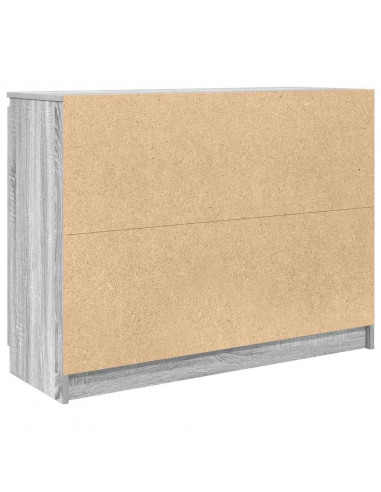 Credenza con Cassetti Grigio Sonoma 100,5x35x76cm in Truciolato