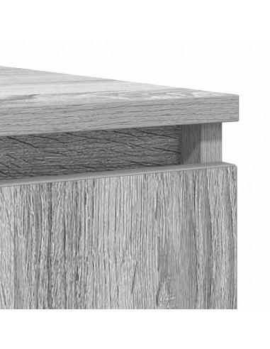 Credenza con Cassetti Grigio Sonoma 100,5x35x76cm in Truciolato