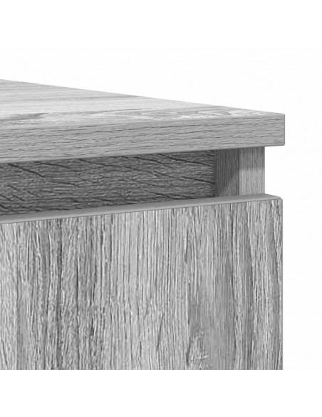 Credenza con Cassetti Grigio Sonoma 100,5x35x76cm in Truciolato