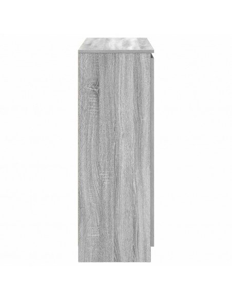Credenza con Cassetti Grigio Sonoma 100,5x35x98,5 cm Truciolato