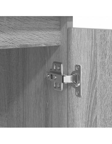 Credenza con Cassetti Grigio Sonoma 100,5x35x98,5 cm Truciolato