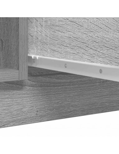 Credenza con Cassetti Grigio Sonoma 100,5x35x98,5 cm Truciolato