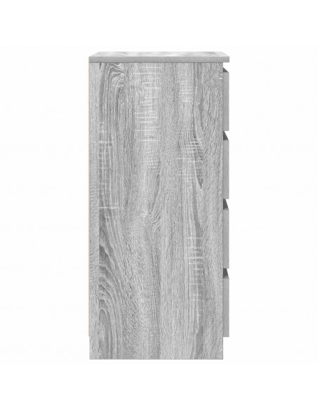 Credenza con Cassetti Grigio Sonoma 37,5x35x99 cm in Truciolato