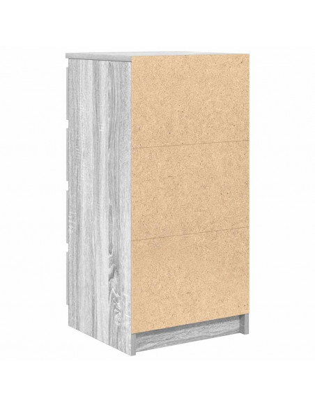 Credenza con Cassetti Grigio Sonoma 37,5x35x99 cm in Truciolato