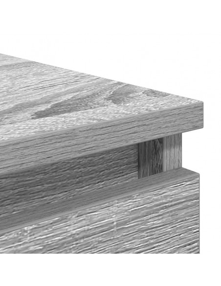 Credenza con Cassetti Grigio Sonoma 37,5x35x99 cm in Truciolato