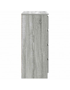 Credenza con Cassetti Grigio Sonoma 71x35x84 cm in Truciolato