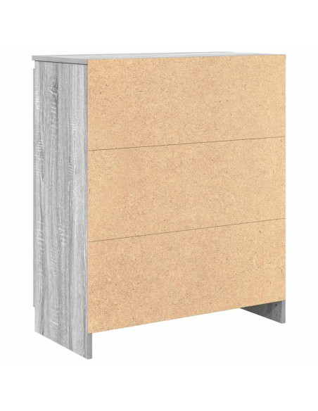 Credenza con Cassetti Grigio Sonoma 71x35x84 cm in Truciolato