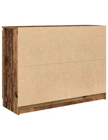 Credenza con Cassetti Legno Antico 100,5x35x76 cm in Truciolato