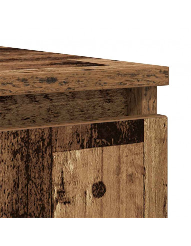 Credenza con Cassetti Legno Antico 100,5x35x76 cm in Truciolato