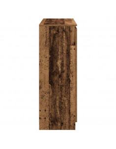 Credenza con Cassetti Legno Antico 100,5x35x98,5 cm Truciolato