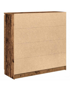 Credenza con Cassetti Legno Antico 100,5x35x98,5 cm Truciolato 2