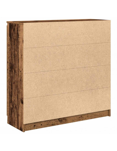 Credenza con Cassetti Legno Antico 100,5x35x98,5 cm Truciolato